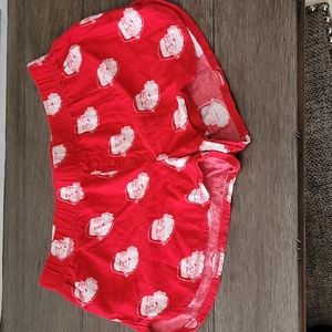 Santa pajama shorts